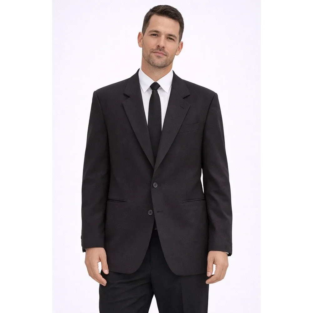 Gorsart Co New York Mens Black Tuxedo Jacket‎ Peak Lapel Formal Blazer 42R USA